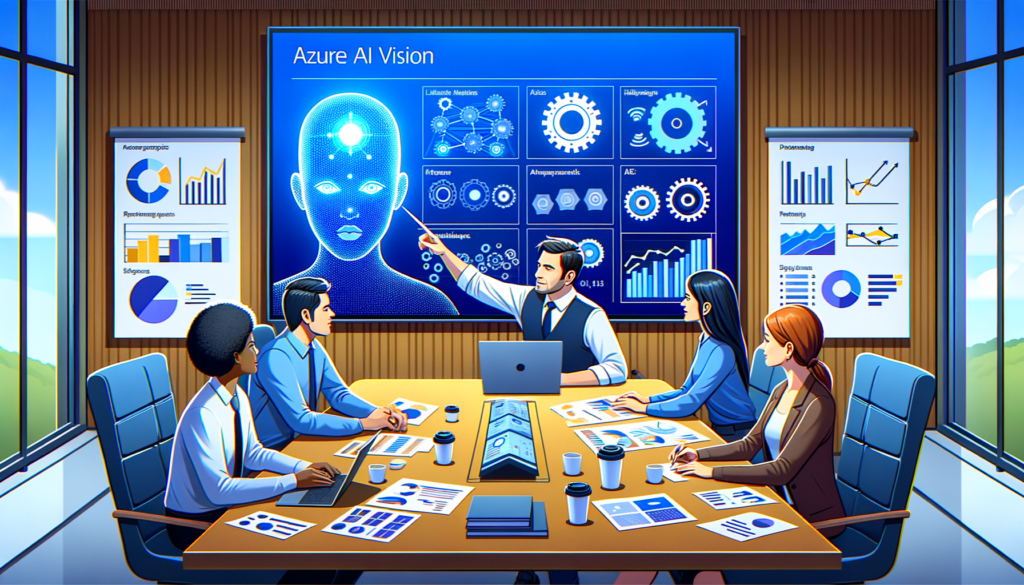 A visual representation of Azure AI Vision tools and marketing innovation.