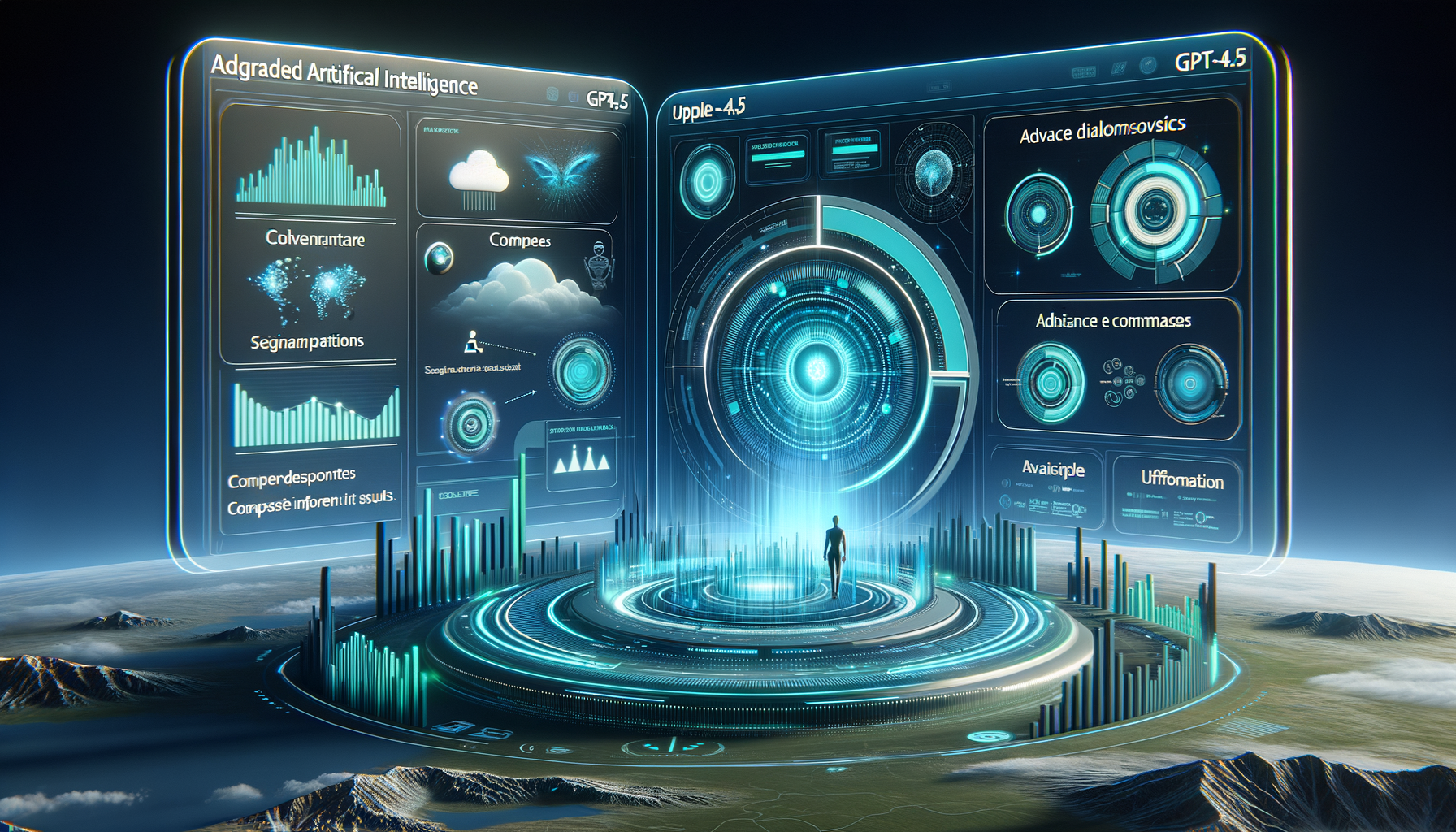 Graphic depicting AI transformation in marketing