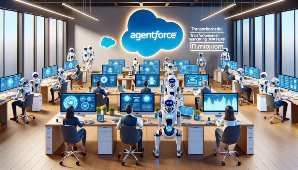 Illustration of AI agents improving marketing processes
